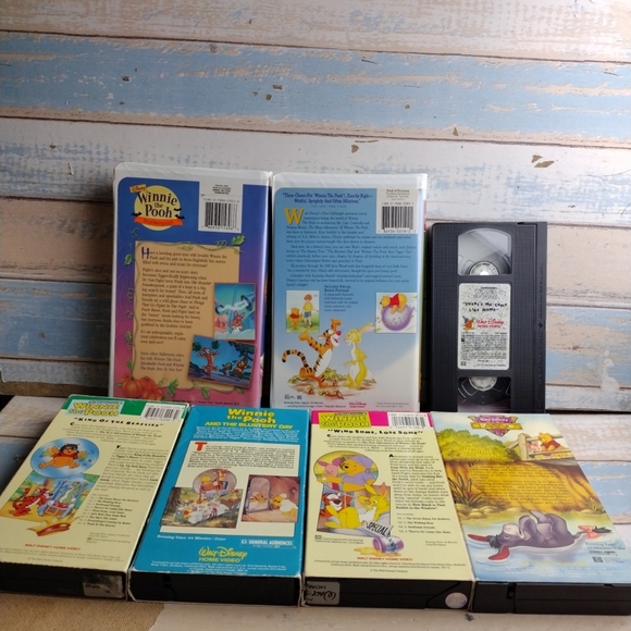 Disney Winnie The Pooh VHS Tapes Lot of 7 Movies Tapes The many adventures - Picture 2 of 11